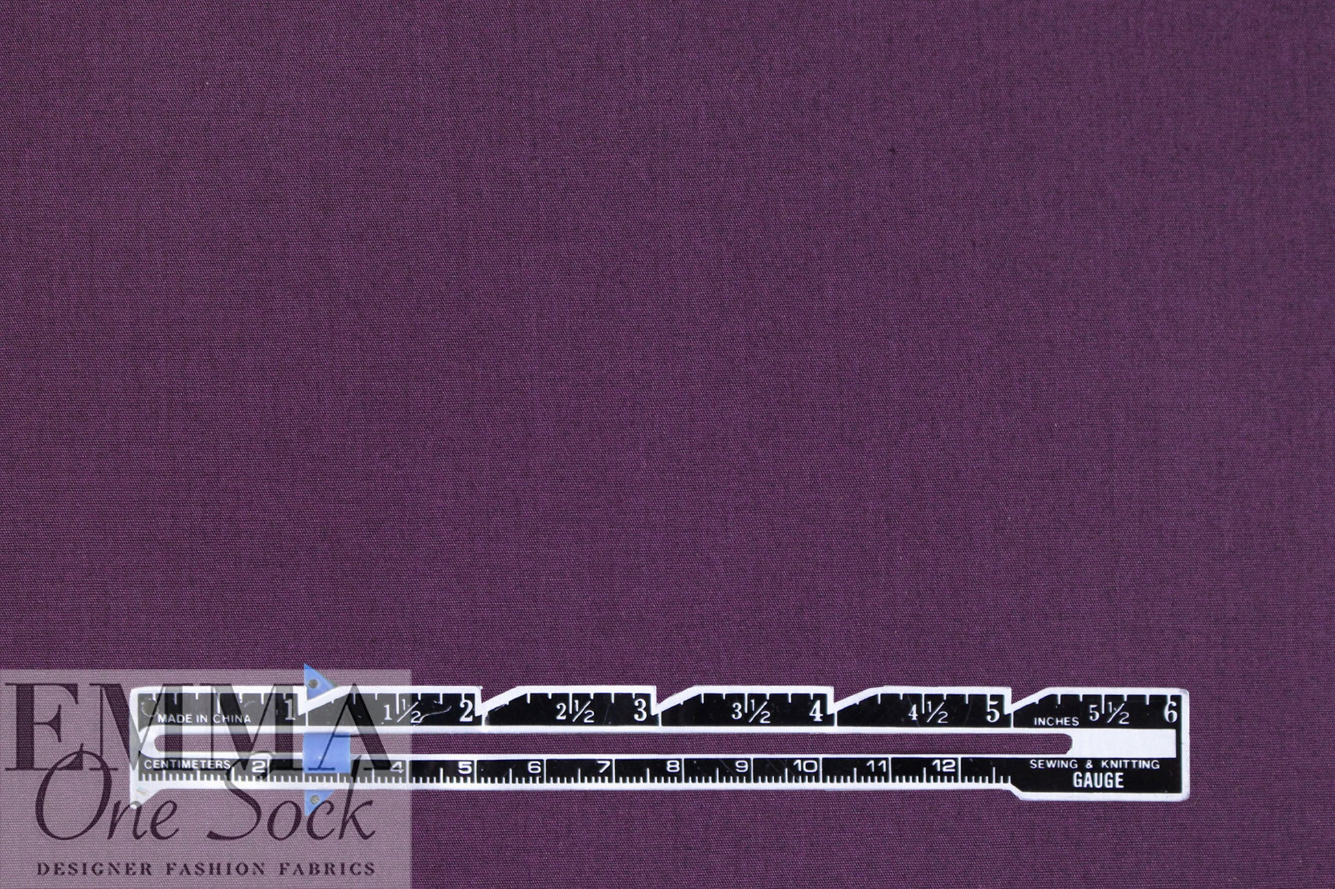 MTM 'paper touch' organic GOTS cotton poplin - plum 1.25 yds