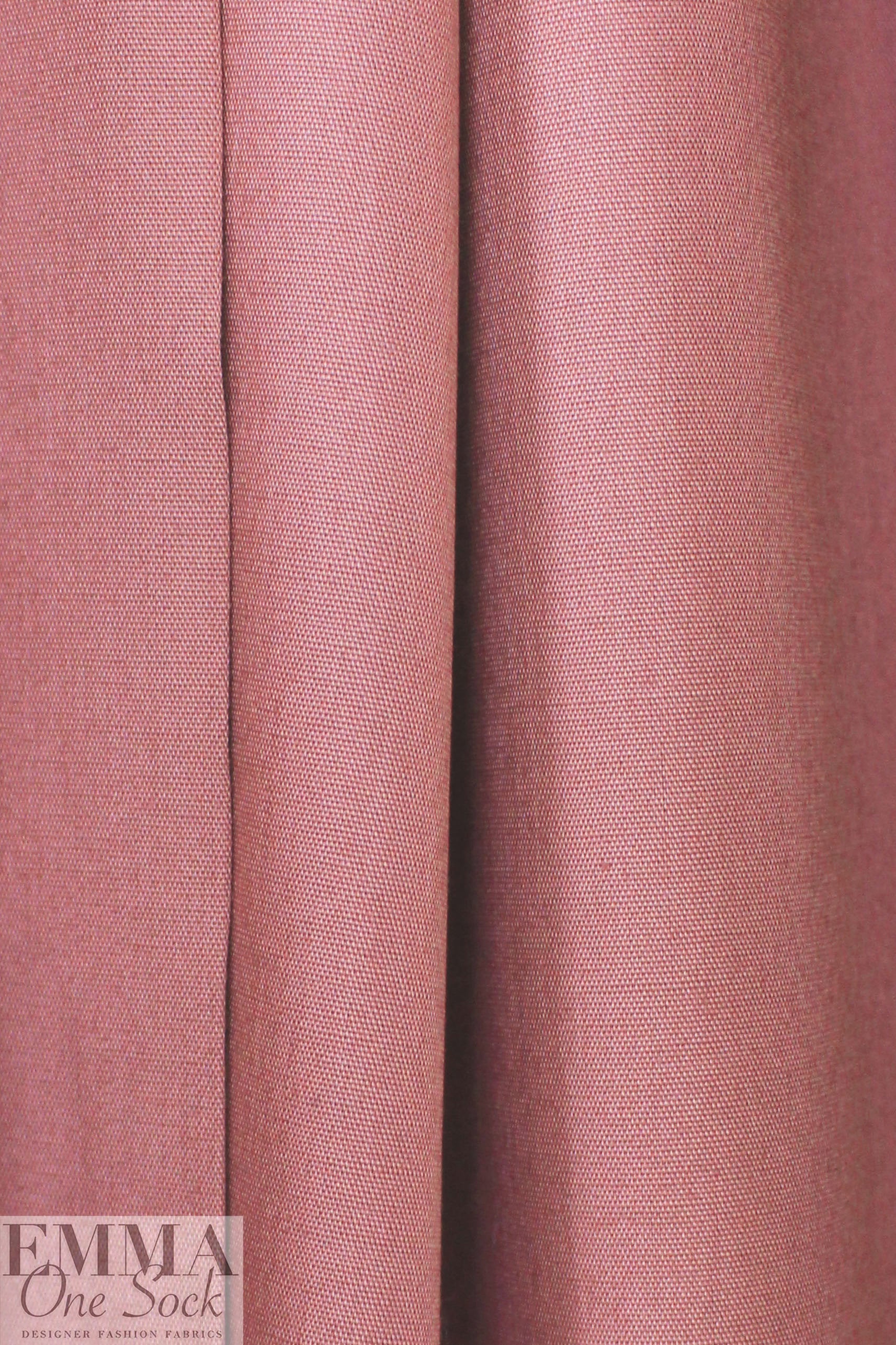 'paper touch' organic GOTS cotton poplin - rosewood .875 yds