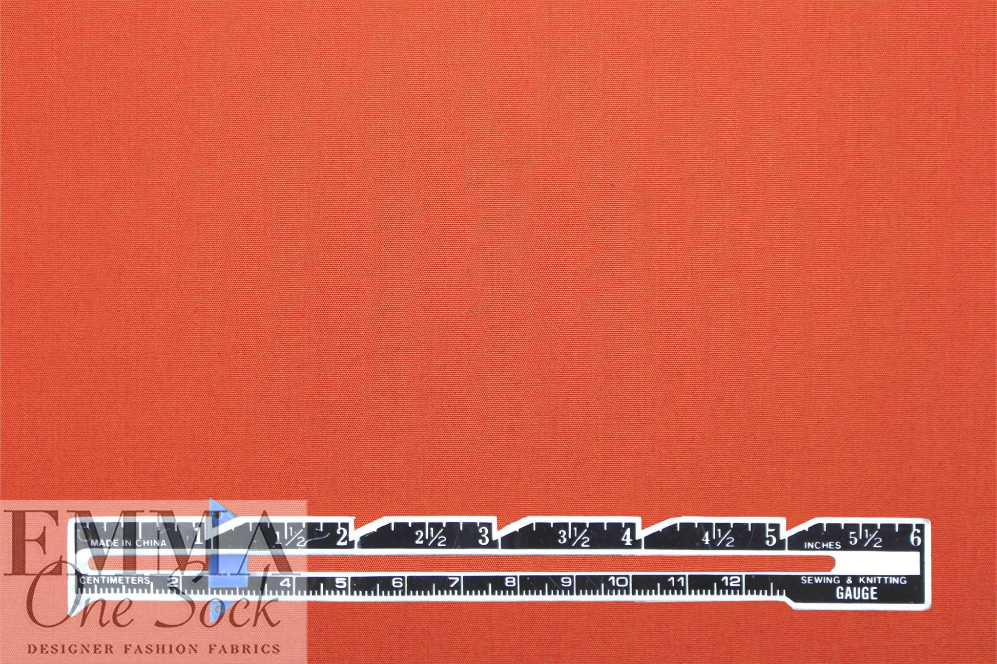 'paper touch' organic GOTS cotton poplin - chili 1.875 yd
