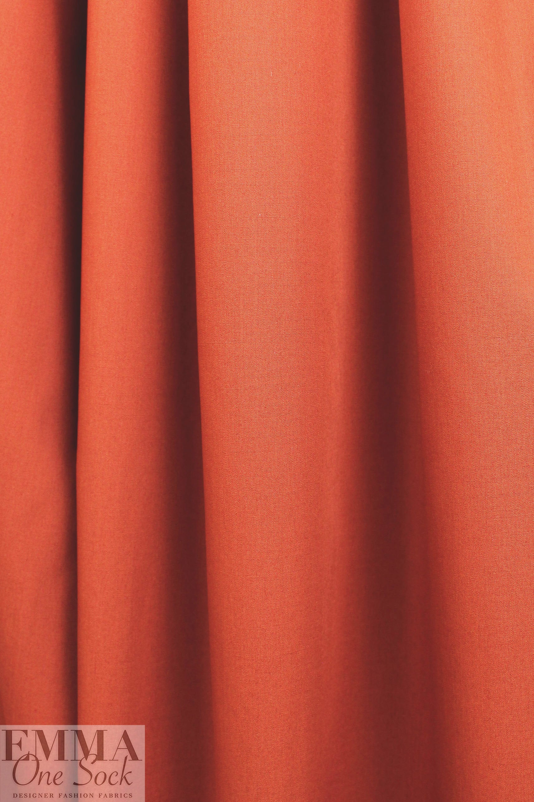 'paper touch' organic GOTS cotton poplin - chili .625 yds