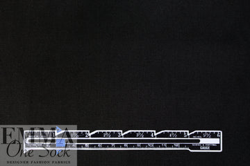 MTM 'paper touch' organic GOTS cotton poplin - black 1.625 yds