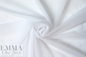 Power Mesh 4-way stretch - white 2 yds