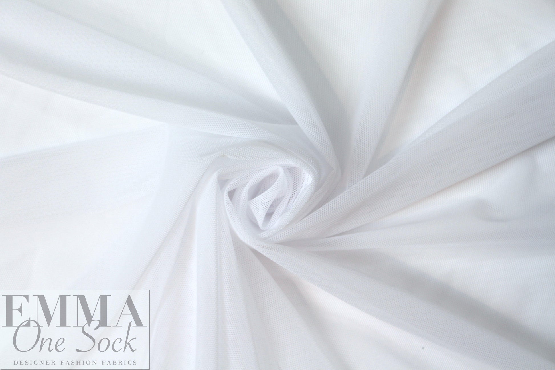 Power Mesh 4-way stretch - white 1.25 yds