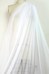 Power Mesh 4-way stretch - white 1.125 yds **FLAW**