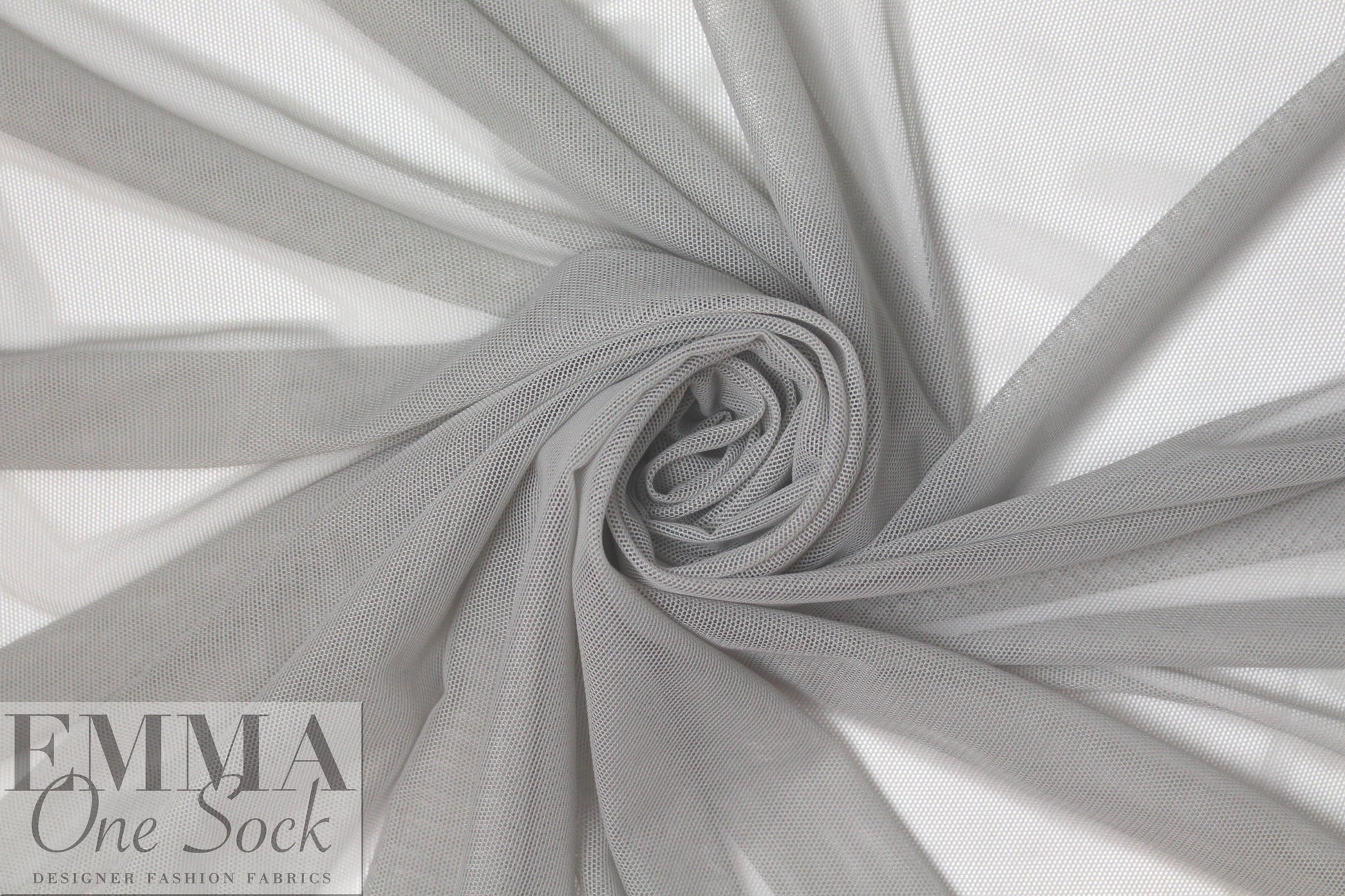 Power Mesh 4-way stretch - silvery gray 3 yds