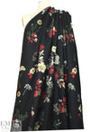 Tah@ri floral printed wool doublecloth coating - red