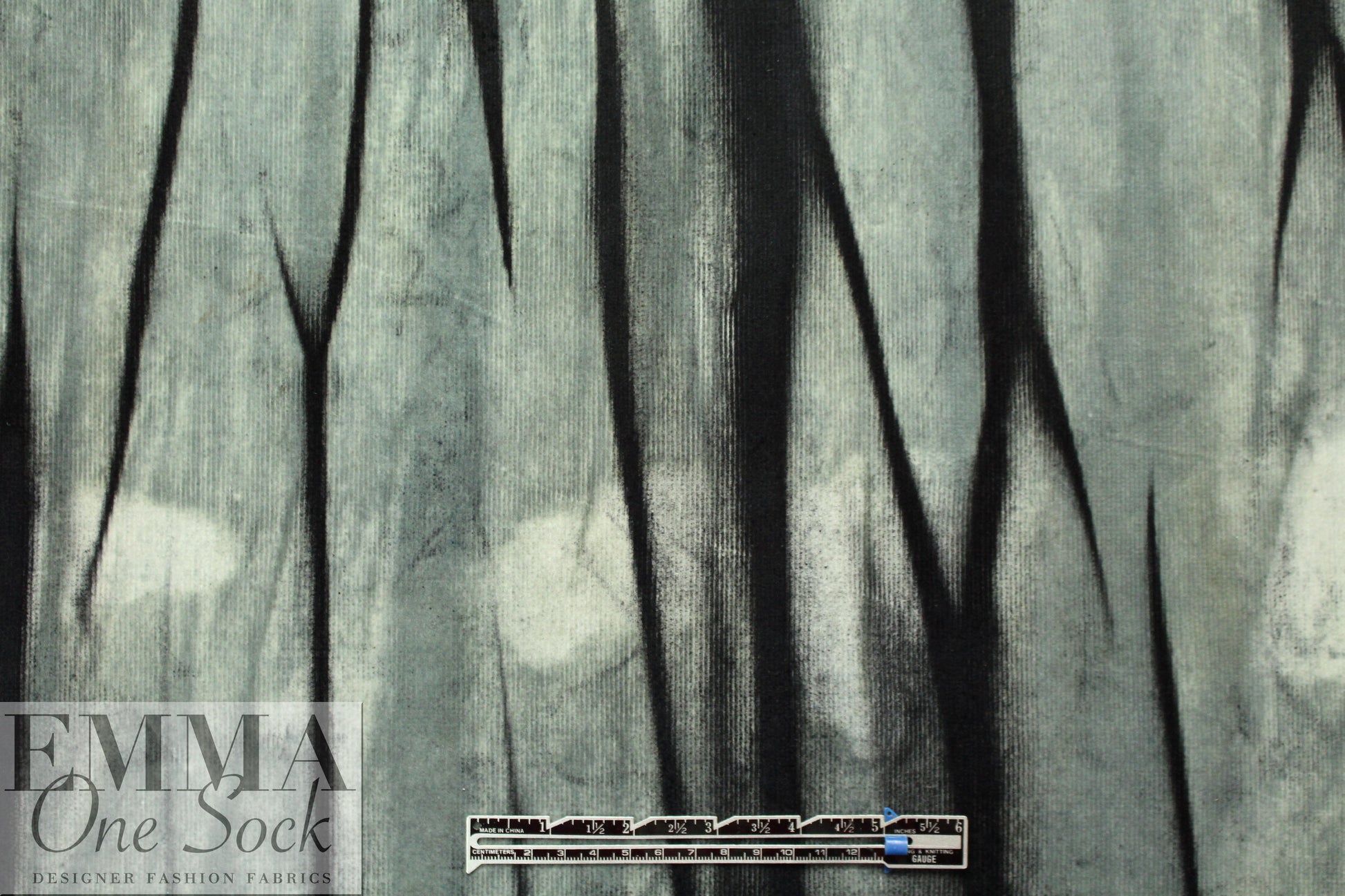 NY designer 'streaky/batiky'  abstract stretch corduroy