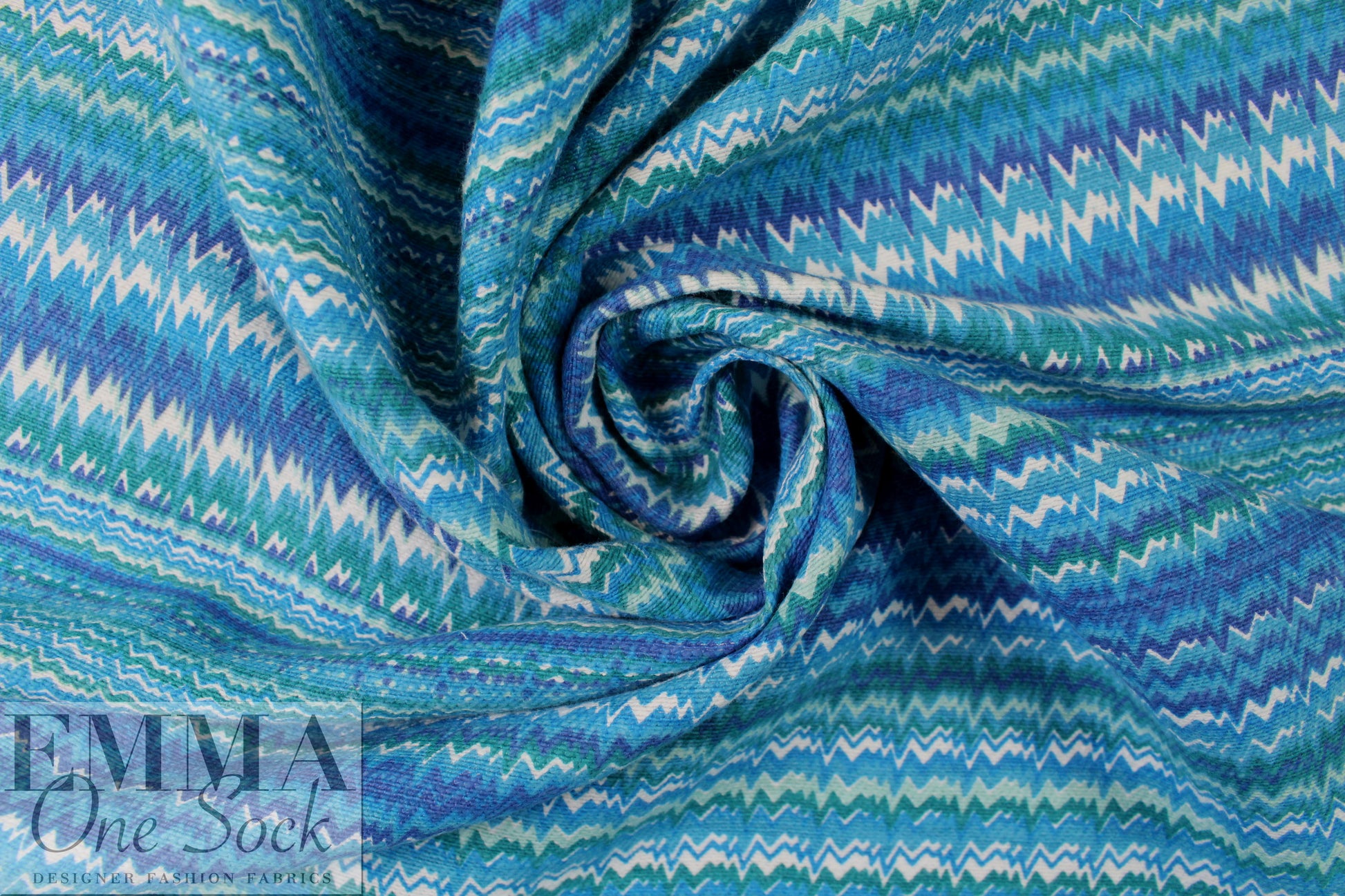 French radio waves print cotton blend woven .75 yds