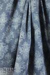 French 'faded medallion' printed stretch denim 1.25 yds