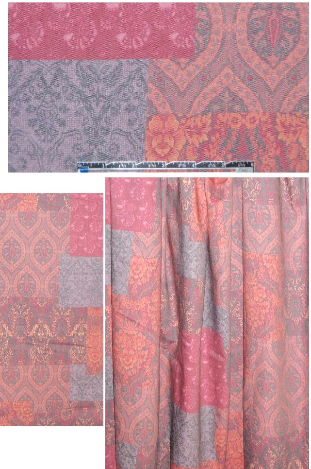 French 'Istanbul' printed stretch denim - spice