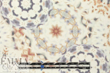 Italian hippie medallion stretch cotton twill