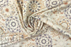 Italian hippie medallion stretch cotton twill  1.125 yds