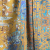 Italian 'caramel garden' printed stretch cotton twill PANEL 1.5 yds