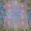 Italian 'opal garden' printed stretch cotton twill - ONE FULL PANEL, 1.5 yds