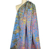 Italian 'opal garden' printed stretch cotton twill - ONE FULL PANEL, 1.5 yds