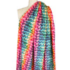 Dutch 'knitter's rainbow' reversible plush fur - Oeko-Tex Cert.
