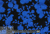 Italian floral silhouette printed viscose jacquard