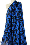 Italian floral silhouette printed viscose jacquard .875 yds