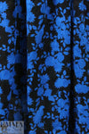 Italian floral silhouette printed viscose jacquard .875 yds