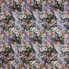 super soft 'flower basket' heathered sweater knit - purple 1.5 yd
