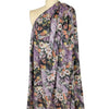 super soft 'flower basket' heathered sweater knit - purple 1.5 yd