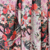 super soft 'flower basket' heathered sweater knit - red 1.625 yd