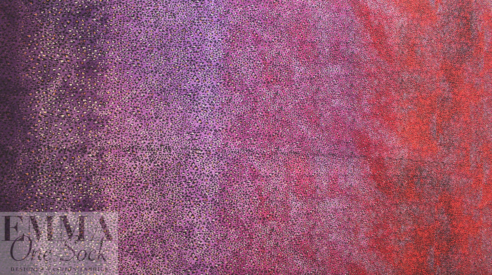 famous designer ombre animal beefy knit - purple 2 yd