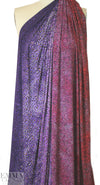 famous designer ombre animal beefy knit - purple