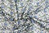 NY designer over-printed embroidered mesh - blooming buds .75 yds