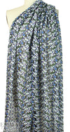 NY designer over-printed embroidered mesh - blooming buds
