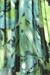 CA designer mesh knit - green brush abstract