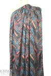 heathered, printed sweater knit - dotty chevron