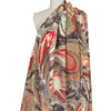 Italian 'marbled paisley' stretch lightweight denim 1 yard