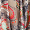 Italian 'marbled paisley' stretch lightweight denim 1 yard