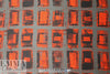 Mi11y grenadine/graphite printed poly twill
