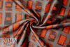 Mi11y grenadine/graphite printed poly twill 1.75 yd