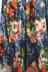painterly bouquets printed velvet knit 1.75 yd