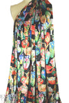 'flowering vases' printed velvet knit 1.125 yds