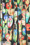 'flowering vases' printed velvet knit 1.875 yd