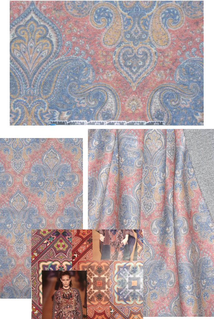 ETR0 'fleur de lis medallion' brushed wool knit