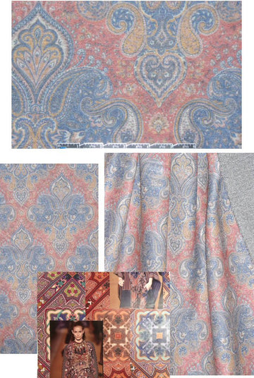 ETR0 'fleur de lis medallion' brushed wool knit