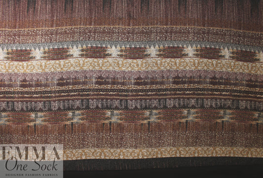 Italian wool blend/knit doublecloth panel coating 2 yd