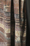 Italian wool blend/knit print doublecloth panel coating