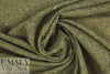 LA designer printed wool challis - olive herringbone 1.625 yd