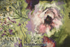 Italian watercolor floral stretch wool twill 1.125 yds