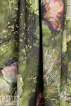 Italian watercolor floral stretch wool twill