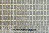Italian printed wool twill weave 'denim' - golden grid