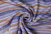 NY designer dimple-textured plisse' - aubergine/rust