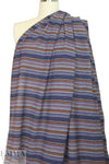 NY designer dimple-textured plisse' - aubergine/rust