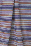 NY designer dimple-textured plisse' - aubergine/rust